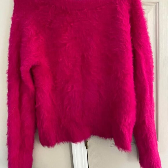 NWT women's hot pink Lou & Grey sweater size XS - Picture 2 of 3